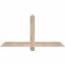 Ekena Millwork Eugene Smooth Timber Gable Bracket, Douglas Fir, 48"W x 24"H x 1 1/2"D x 3 1/2"F, 12/12 Pitch GBW048X24X0204EUG00SDF - alternate 1